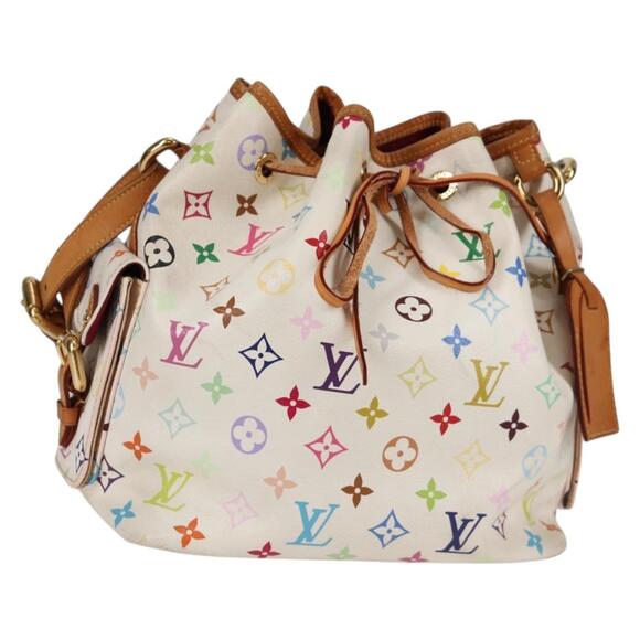 LOUIS VUITTON Monogram Multicolor Petit Noe Bag White M42229 - Picture 1 of 16
